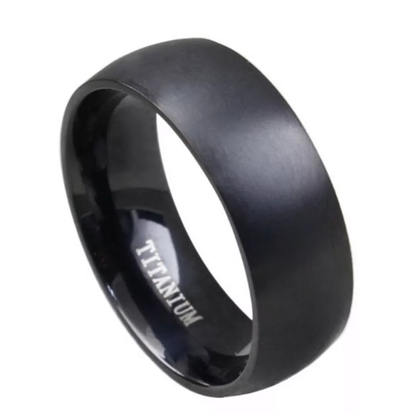 Other - NEW Black Titanium Ring Wedding Anniversary Band